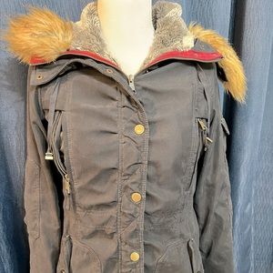 1 Madison Expedition Heritage Collection Faux Fur Hood/ Trim Coat/Parka Sz Small
